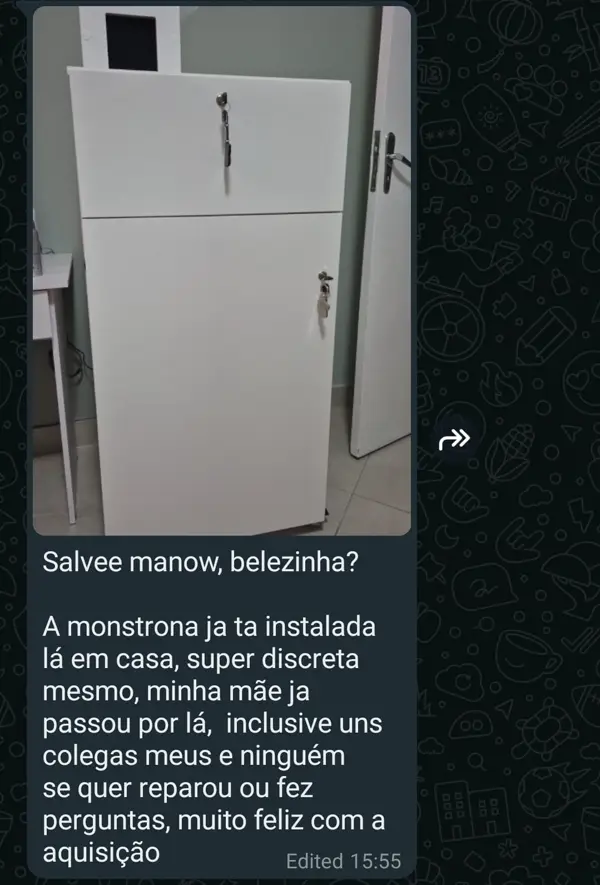 Minha mãe não percebeu