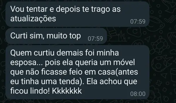 Esposa aprovou